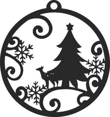 Christmas Decor DXF SVG CDR Cut File, ready to cut for laser Router plasma